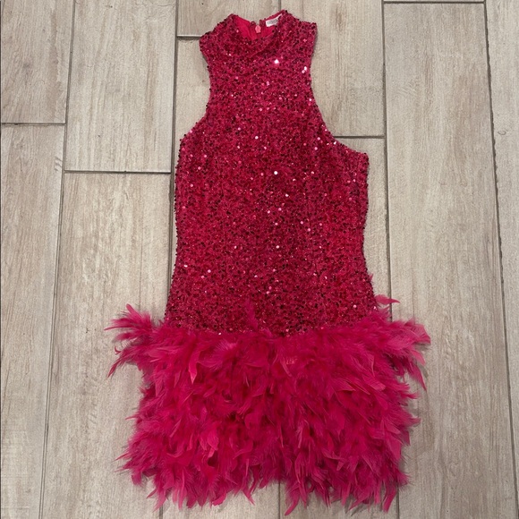 Fashion Nova Pink Sequin Dress - Picture 1 of 4